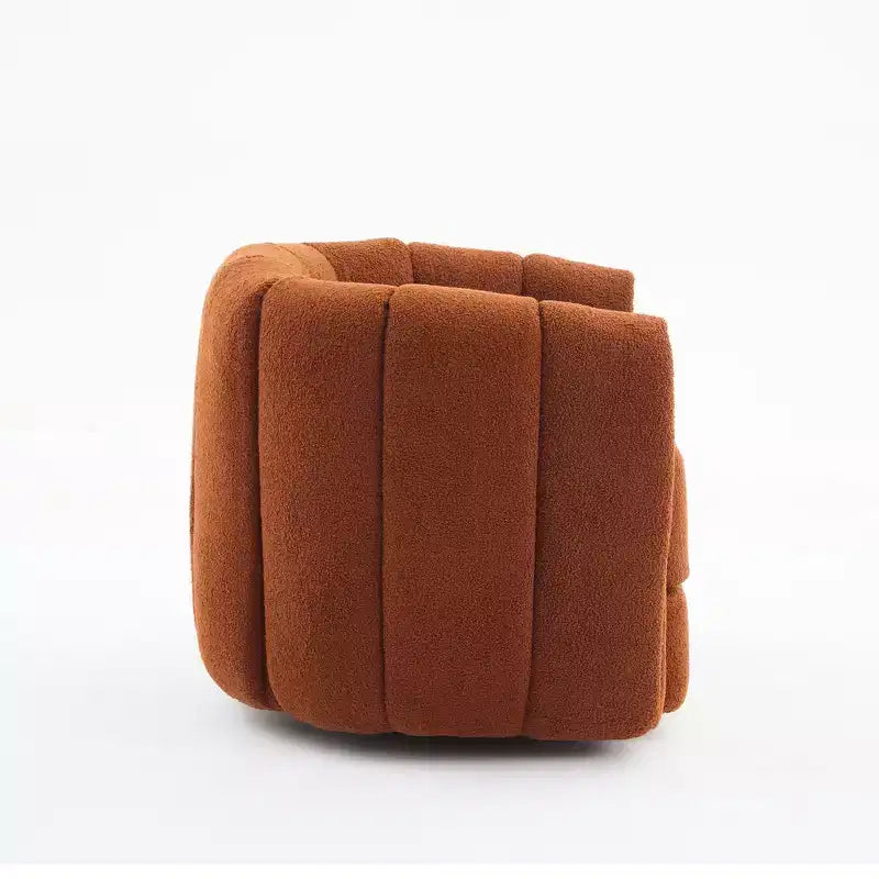 Whisen Swivel Accent Chair for Living Room, Comfy Sofa Chairs with Wood Base Side, Luxurious Upholstered Swivel Accent Chair