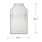 Leaston Decorative Wall Mirror - Charcoal - SEI