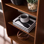 Berritza Mid-century Modern Bookshelf - Brown - SEI