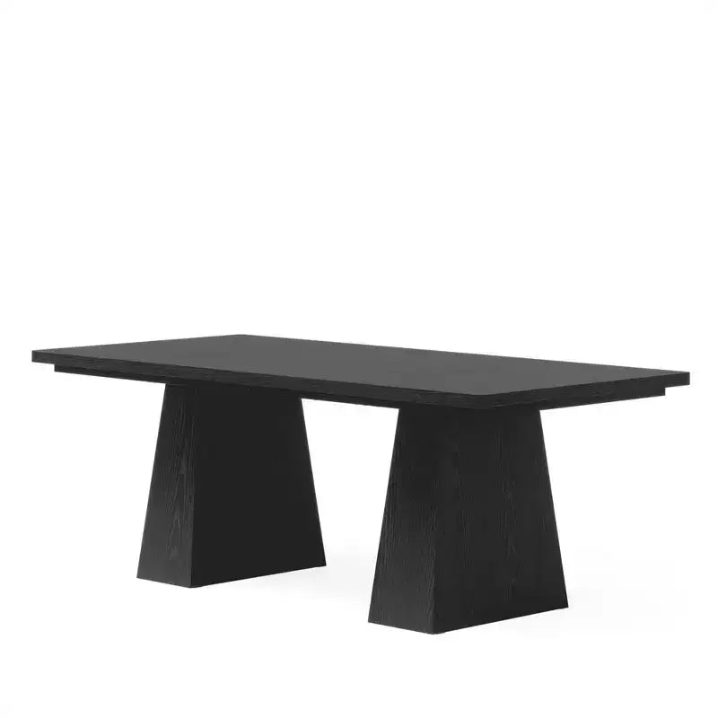 MAYEERTY 63 Executive Desk, Multifunctional Study Writing Gaming Desk with Curved Edges for Home Office