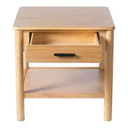 END TABLE K/D WITH 1 DRAWER,NATURAL COLOR