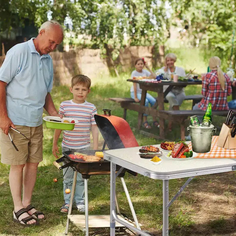 Karl Home Rectangular Portable Folding Table