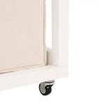 Leanna Laundry Basket with Wheels - STG1900 - White/Beige - Safavieh