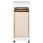 Leanna Laundry Basket with Wheels - STG1900 - White/Beige - Safavieh