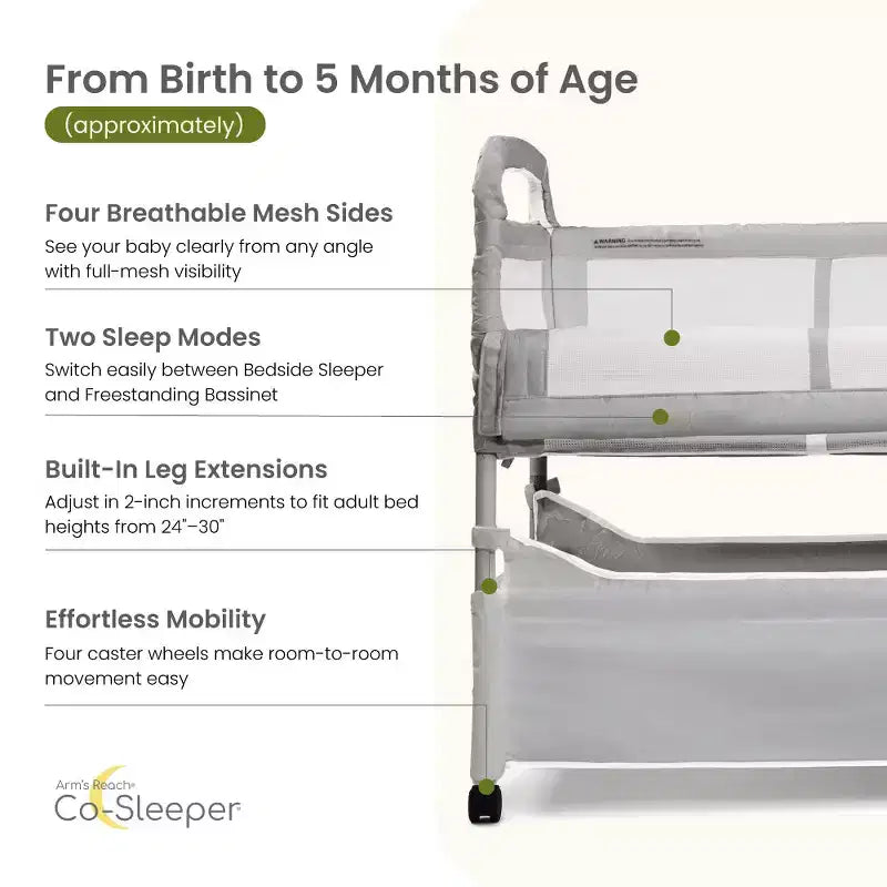 Arm's Reach Clear-Vue CO-SLEEPER Bassinet