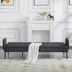MAYEERTY 74.8 Convertible Futon Sofa Bed with 5-Position Adjustable Backrest
