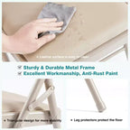 MAYEERTY Leather Folding Chair 2 Pcs for Home Office Party - Portable & Comfortable