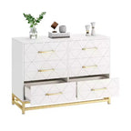 Zstar 6 Drawers Storage Dresser for Bedroom, Living Room, Hallway
