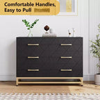 Zstar 6 Drawers Storage Dresser for Bedroom, Living Room, Hallway