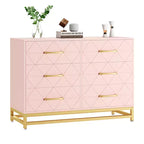Zstar 6 Drawers Storage Dresser for Bedroom, Living Room, Hallway