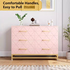 Zstar 6 Drawers Storage Dresser for Bedroom, Living Room, Hallway