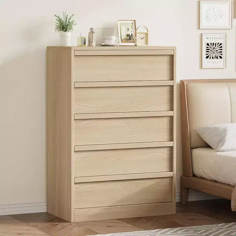 GustoWave Wooden Dresser, Drawer Dresser with Large Drawers Storage for Bedroom, Living Room, Nursery, Entryway