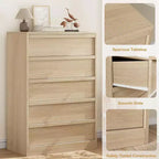GustoWave Wooden Dresser, Drawer Dresser with Large Drawers Storage for Bedroom, Living Room, Nursery, Entryway