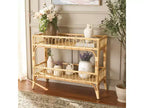 Isaiah 2-Teir Rattan Console Table - STG6509 - Safavieh