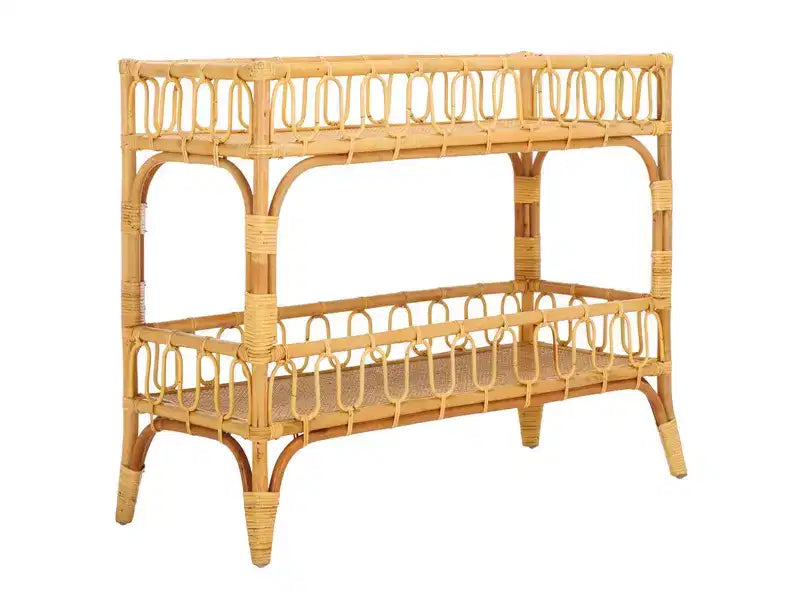 Isaiah 2-Teir Rattan Console Table - STG6509 - Safavieh