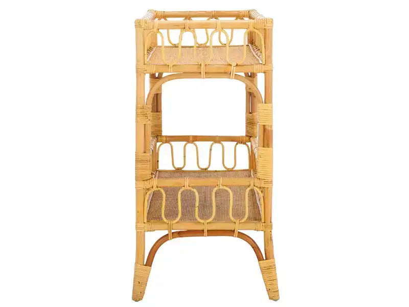 Isaiah 2-Teir Rattan Console Table - STG6509 - Safavieh