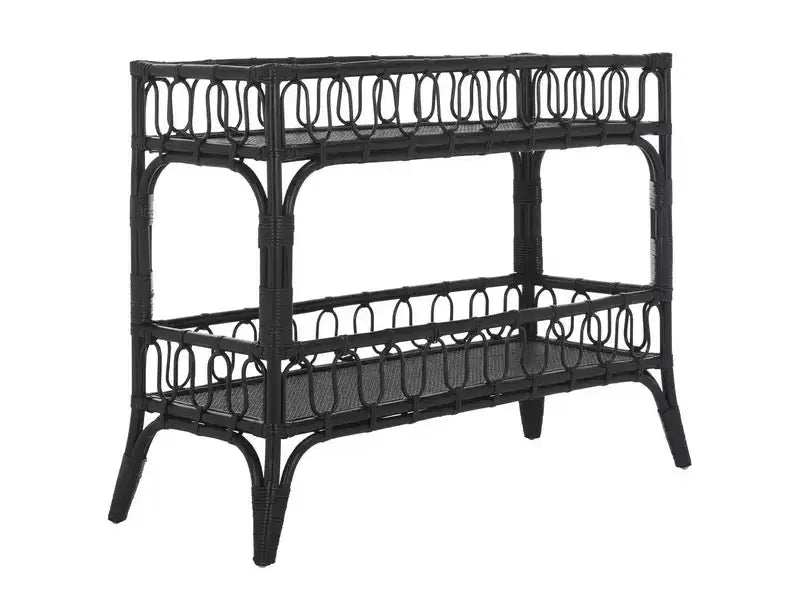Isaiah 2-Teir Rattan Console Table - STG6509 - Safavieh