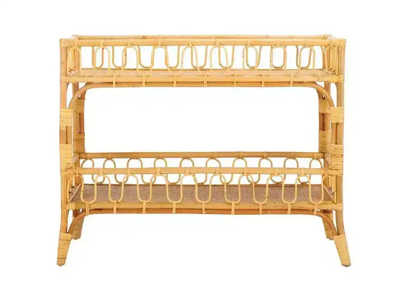 Isaiah 2-Teir Rattan Console Table - STG6509 - Safavieh