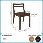 Now Furniture Dining Room Chairs Set of 4, Solid Wood Modern Kitchen Chair