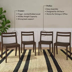 Now Furniture Dining Room Chairs Set of 4, Solid Wood Modern Kitchen Chair