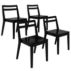 Now Furniture Dining Room Chairs Set of 4, Solid Wood Modern Kitchen Chair