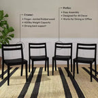 Now Furniture Dining Room Chairs Set of 4, Solid Wood Modern Kitchen Chair