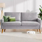 Dyonery 68 Sofa Fabric Couch Comfy Loveseat with Spring Cushion Solid Wood , Modern Deep Seat