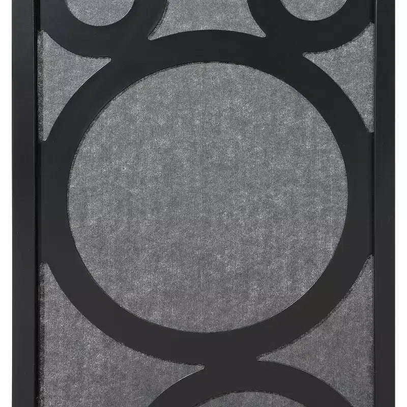 Roundhill Furniture Tavari 4-Panel Room Divider, Decorative Folding Freestanding Privacy Screen