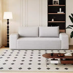 63 Inch 2 Setaser Sofa Corduroy Fabric Deep Seat Couches Comfy Loveseat Sofa No Assembly Camel