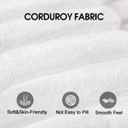 63 Inch 2 Setaser Sofa Corduroy Fabric Deep Seat Couches Comfy Loveseat Sofa No Assembly Camel
