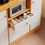 Kitchen Pantry Cabinet with Drawers - Wood Sideboard Buffet with Doors, Adjustable Shelf, Storage Rack, Coffee Bar Station for Kitchen Dining Room