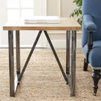 Chase End Table - AMH4127A - Natural - Safavieh Couture