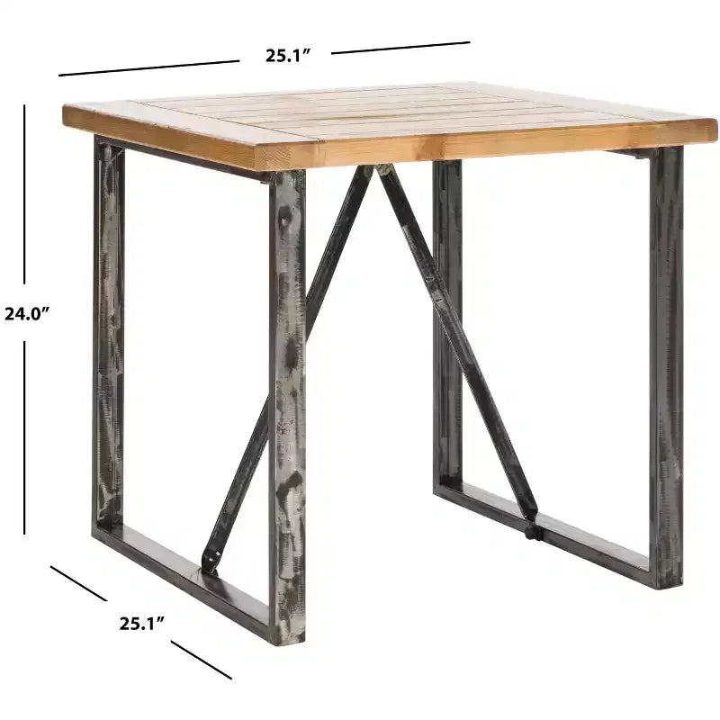 Chase End Table - AMH4127A - Natural - Safavieh Couture