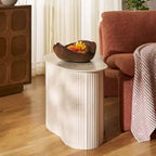 MTP Medium Ceramic Side Table - ACC2910A - Beige Ceramic/Beige - Safavieh
