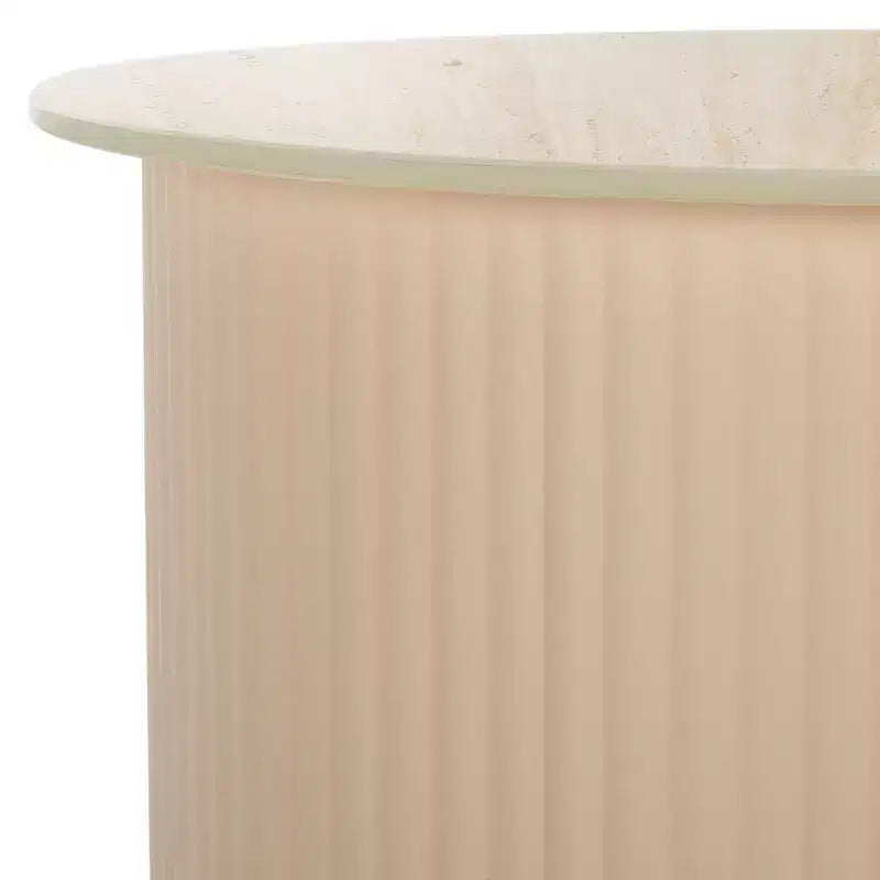 MTP Medium Ceramic Side Table - ACC2910A - Beige Ceramic/Beige - Safavieh