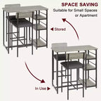 Bar Stools Set of , Upholstered Barstools with Metal Legs, Footrest & Backrest, PU Seat, Kitchen Height Chairs