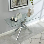 Table basse avec plateau en verre Probe Hues 45.3 pouces