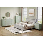 Dresser, Modern 6 Drawer Dresser for Bedroom with Gold Handle and Large Drawer, Wood Double Chest of Drawers and Storage Organizer