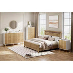 Dresser, Modern 6 Drawer Dresser for Bedroom with Gold Handle and Large Drawer, Wood Double Chest of Drawers and Storage Organizer