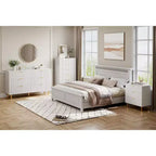 Dresser, Modern 6 Drawer Dresser for Bedroom with Gold Handle and Large Drawer, Wood Double Chest of Drawers and Storage Organizer
