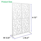 MAYEERTY 3.86Ft Black Bird Iron Privacy Screen, Freestanding Indoor Outdoor Divider