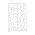MAYEERTY 3.86Ft Black Bird Iron Privacy Screen, Freestanding Indoor Outdoor Divider