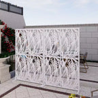 MAYEERTY 3.86Ft Black Bird Iron Privacy Screen, Freestanding Indoor Outdoor Divider