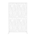 MAYEERTY 3.86Ft Black Bird Iron Privacy Screen, Freestanding Indoor Outdoor Divider