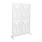 MAYEERTY 3.86Ft Black Bird Iron Privacy Screen, Freestanding Indoor Outdoor Divider