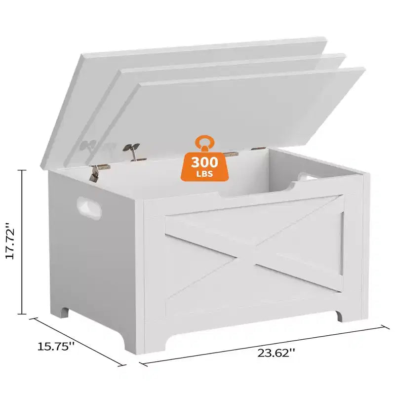 MDF Shaped Legs Storage Stool 23.6 Inches with Unique Shaped Legs, Durable MDF Construction, Space-Saving Storage, Stylish Design, and Versatile Use