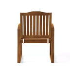 MAYEERTY KD Wooden Armchair Knock Down Design Comfortable Armrests for Living Room Reading Nook