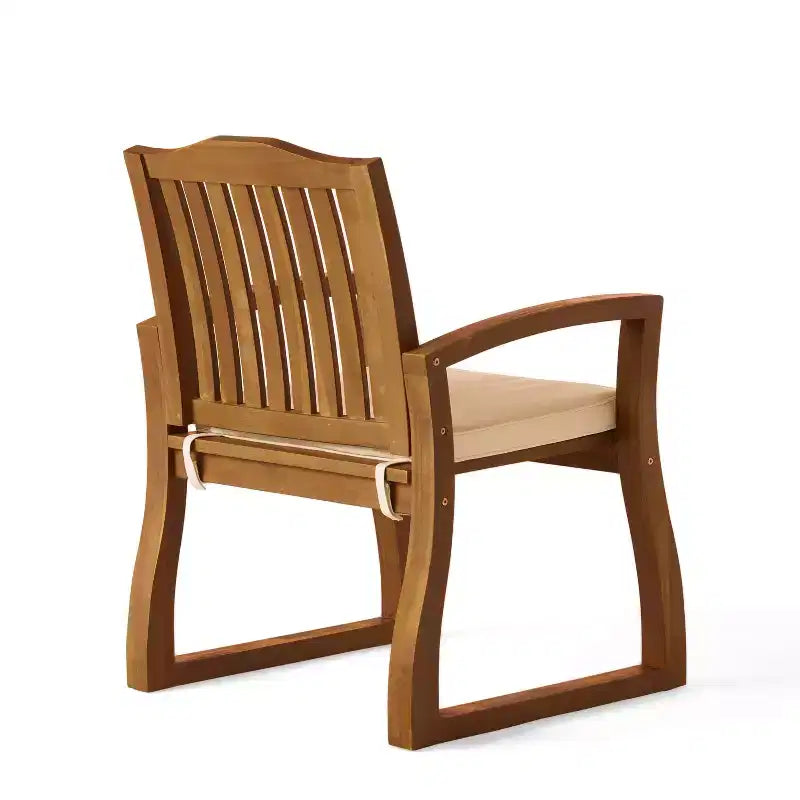 MAYEERTY KD Wooden Armchair Knock Down Design Comfortable Armrests for Living Room Reading Nook