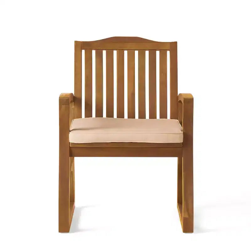 MAYEERTY KD Wooden Armchair Knock Down Design Comfortable Armrests for Living Room Reading Nook