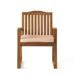 MAYEERTY KD Wooden Armchair Knock Down Design Comfortable Armrests for Living Room Reading Nook